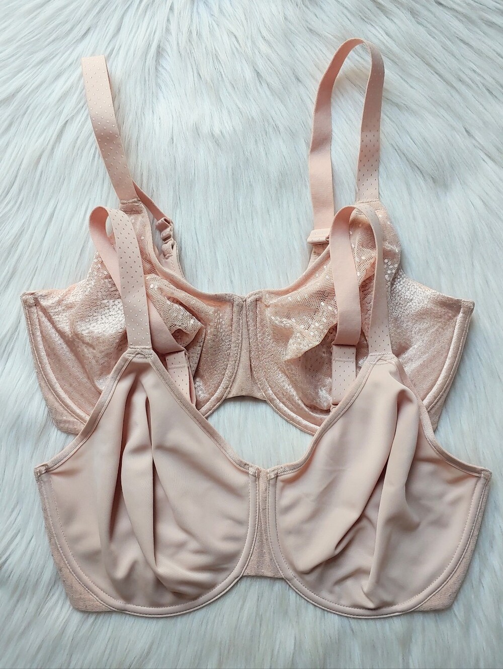 Wacoal Unlined Underwire Regular & Minimizer Bras, Light Nude-Pink 36G (~36DDDD)